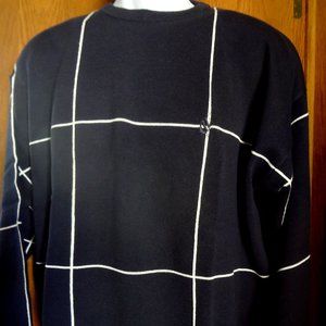 Vintage NAUTICA cotton sweatter navy New w/tags Men's M